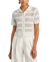 Crochet Knit Shirt