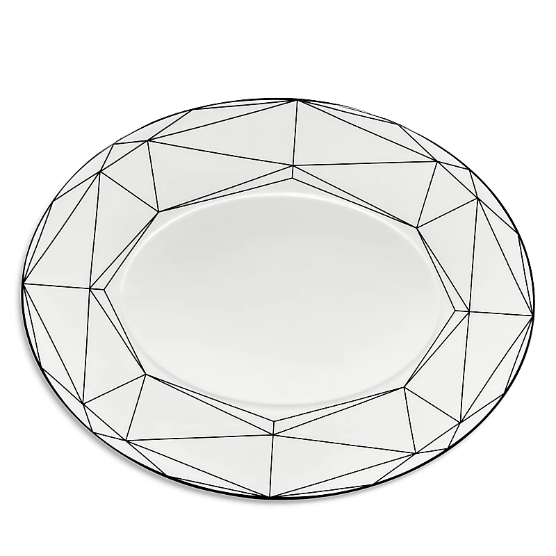 Prouna Gem Cut Onyx Oval Platter