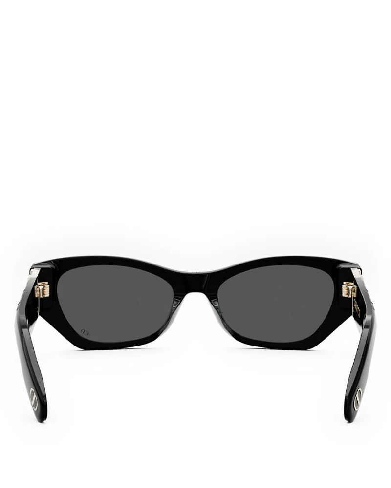 Lady 95.22 B1I Mirrored Butterfly Sunglasses, 53mm