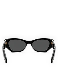 Lady 95.22 B1I Mirrored Butterfly Sunglasses, 53mm