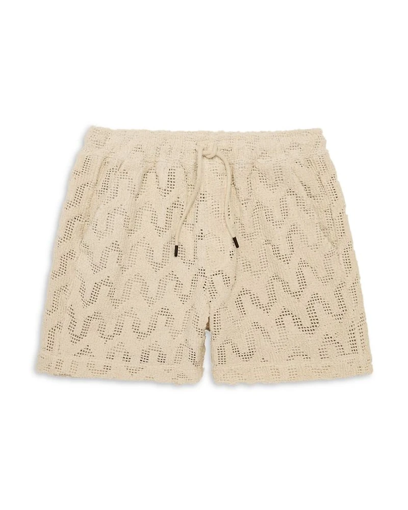 Atlas Crochet Drawstring 5.5" Shorts