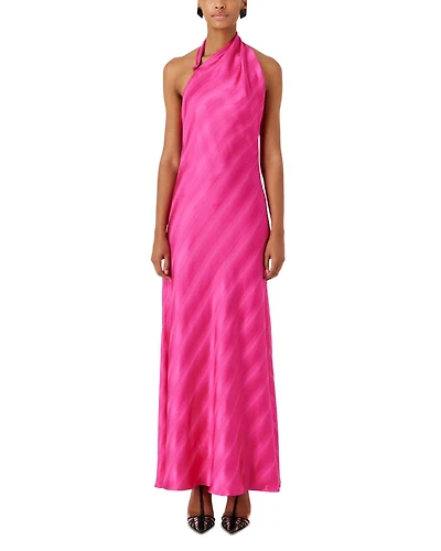 Wrap Neck Maxi Dress