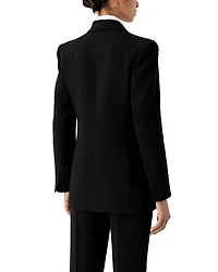 Bar Piercing Shawl Lapel Blazer