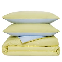 Reversible Egyptian Cotton Duvet Cover Set, Full Queen - Exclusive