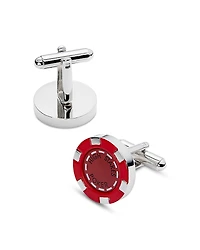 Link Up Poker Chip Cufflinks