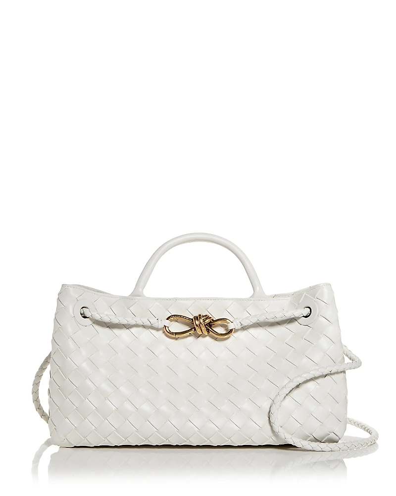 Bottega Veneta Small East West Andiamo Intrecciato Leather Shoulder Bag