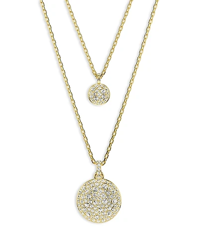 Swarovski Sublima Layered Pendant Necklace, 15