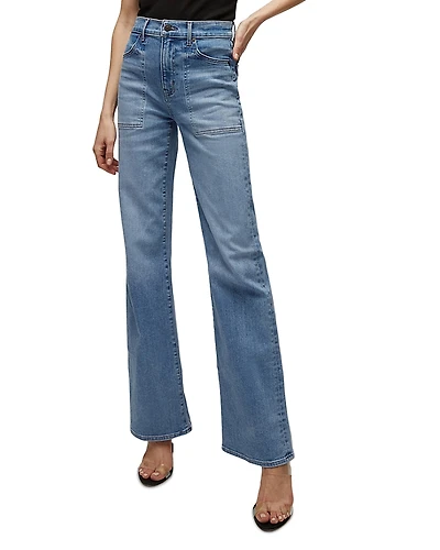 Veronica Beard Crosbie High Rise Wide Leg Jeans