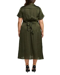 Plus Oasis Wrap Dress