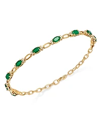 Bloomingdale's Fine Collection Emerald & Diamond Tennis Bracelet