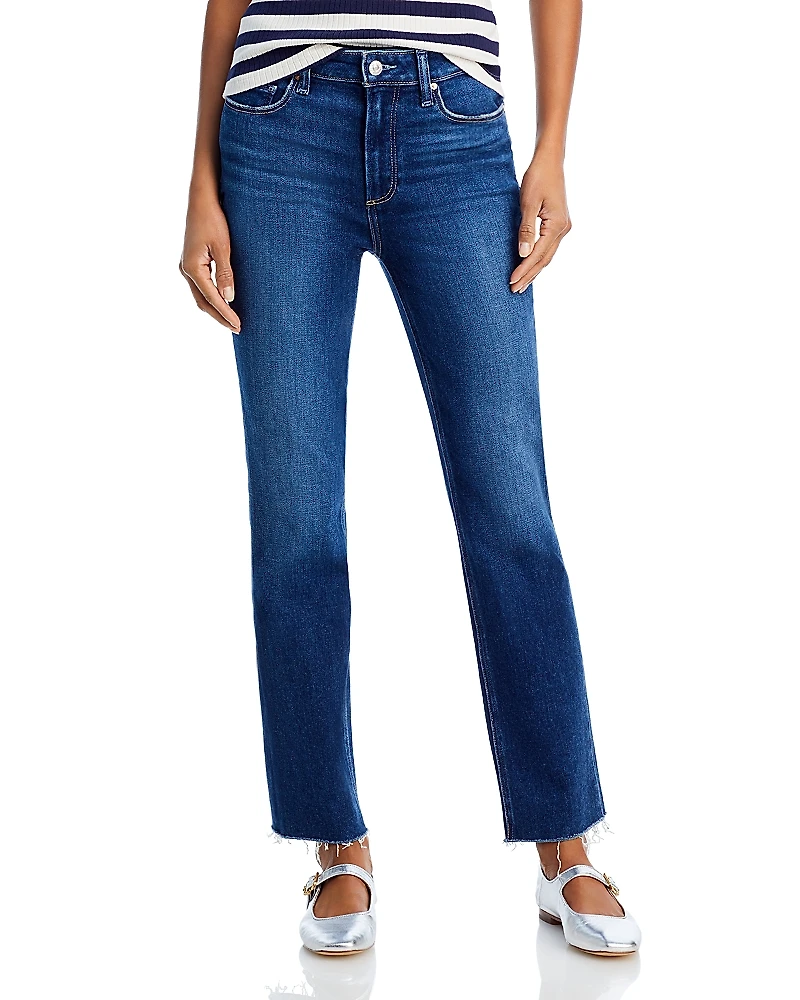 Paige Cindy High Rise Ankle Straight Jeans