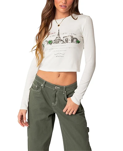 Edikted Phillipa Long Sleeve Tee