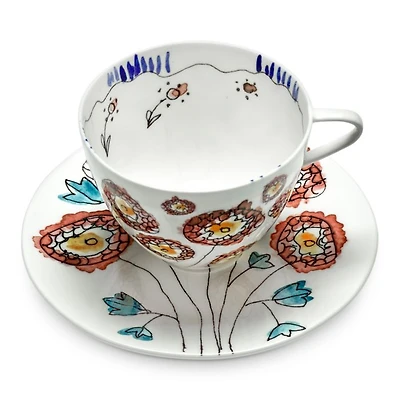 Marni Anemone Cappuccino Cup and Saucer