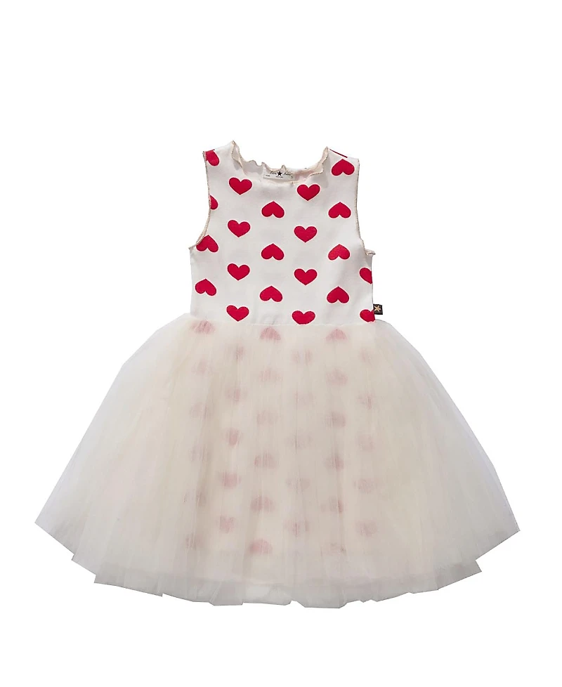 Petite Hailey Girls Heart Tutu Dress - Little Kid, Big Kid