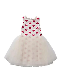 Petite Hailey Girls Heart Tutu Dress - Little Kid, Big Kid