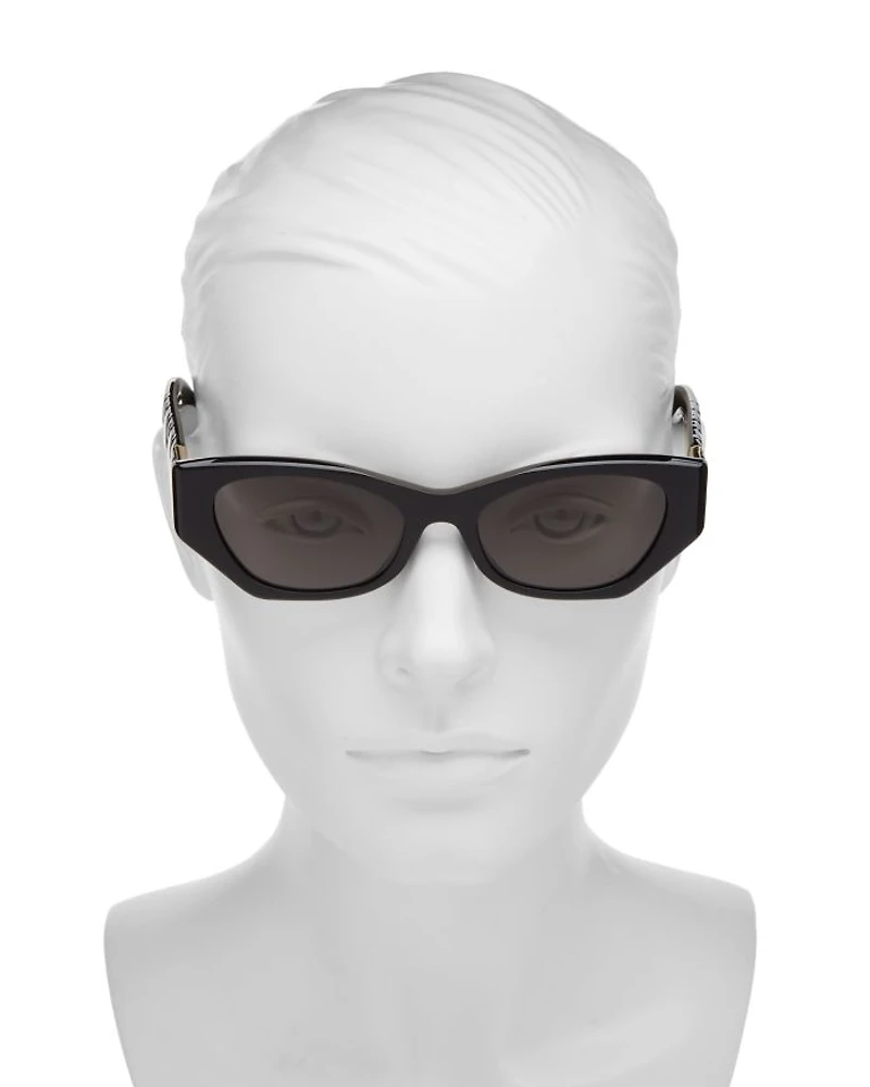 Lady 95.22 B1I Mirrored Butterfly Sunglasses, 53mm