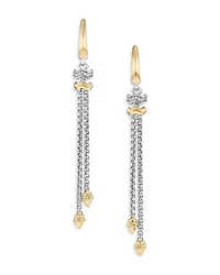 David Yurman Stax Zig Zag Chain Drop Earrings