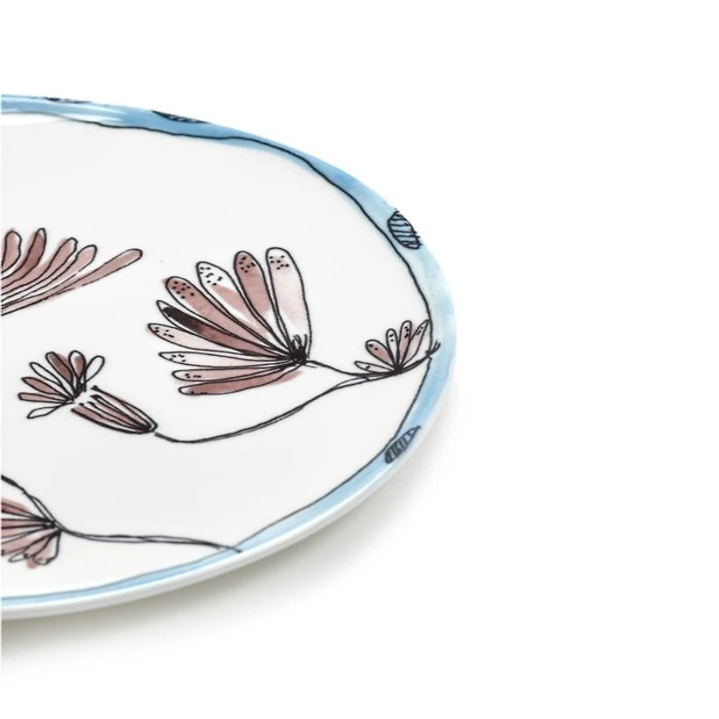 Marni Camelia Aubergine Accent Plate