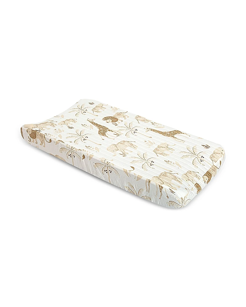Crane Baby Kendi Quilted Change Pad Cover - Safari
