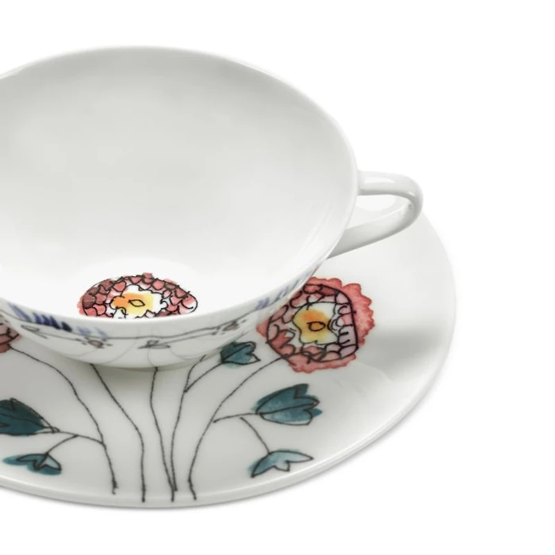Marni Anemone Milk Tea/Coffee Cup & Saucer