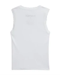 Girls' Rose Lace Trim Tank Top - Big Kid