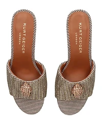 Women's Kensington Eagle Head Block Heel Sandals