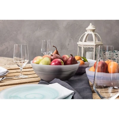 La Jolla Grey Serving Bowl