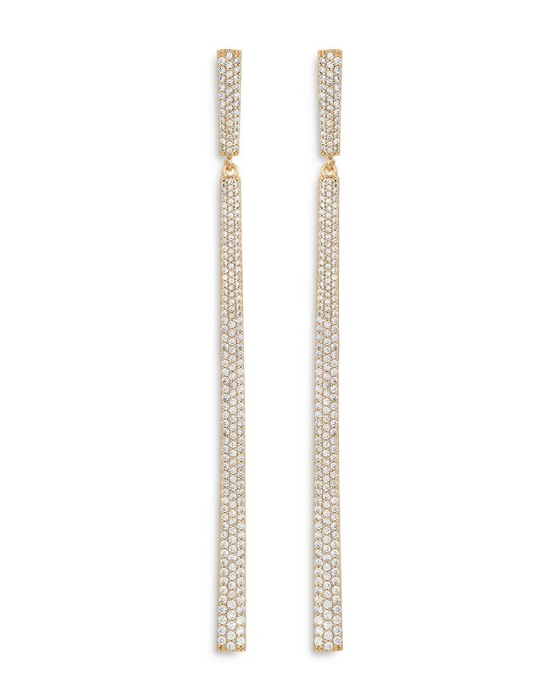Gramercy Pavé Linear Drop Earrings