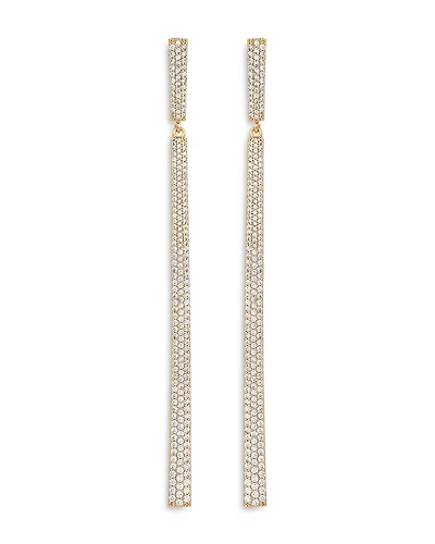 Ettika Gramercy Pave Linear Drop Earrings