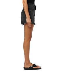The Jessie High Rise Denim Shorts Finesse