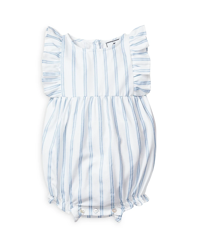 Petite Plume Girls' Stripes Ruffled Romper - Baby