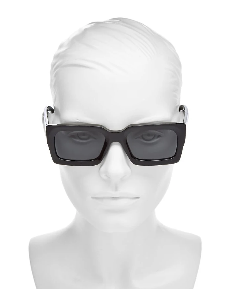 Bold 3 Dots Rectangular Sunglasses