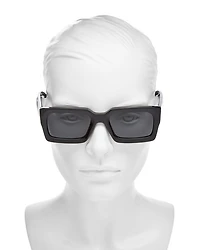 Bold 3 Dots Rectangular Sunglasses