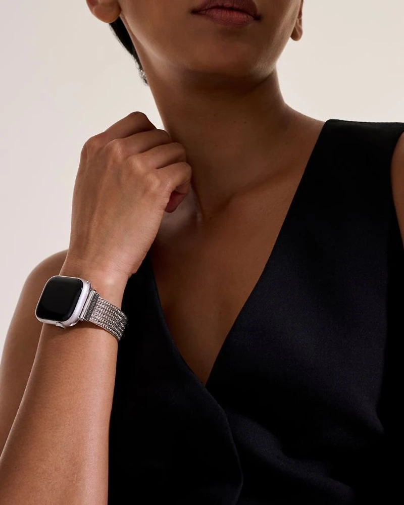 Apple Watch® Sterling Silver Bracelet, 18mm