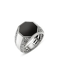 John Hardy Men's Sterling Silver Onyx Signet Ring