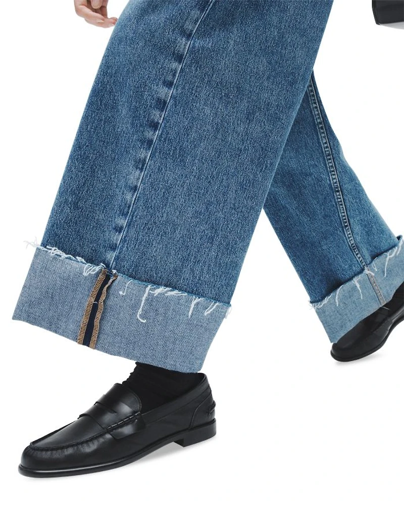 High Rise Sofie Cropped Jeans Pebbles