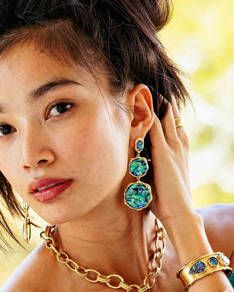 Aurora Triple Drop Earrings