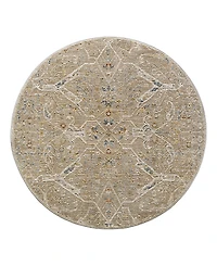 Livabliss Reina Ren-2300 Round Area Rug, 7'10 x 7'10