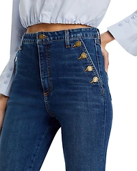 Helena High Rise Flared Sailor Jeans Medium Wash