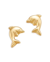 Bloomingdale's Fine Collection Children's Tiny Dolphin Screw Back Stud Earrings