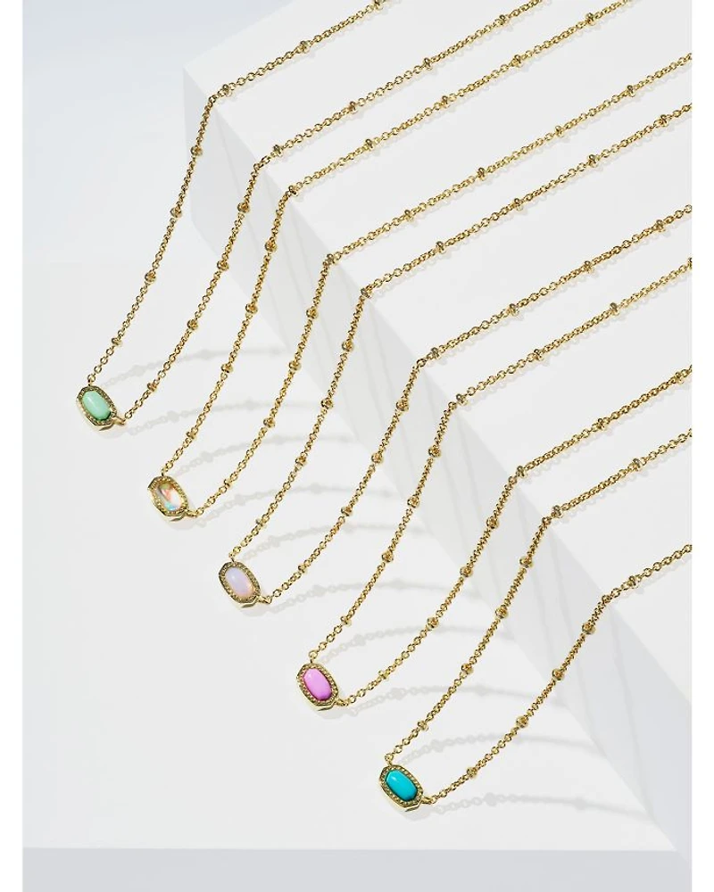 Mini Elisa Satellite Short Pendant Necklace, 15"-19"