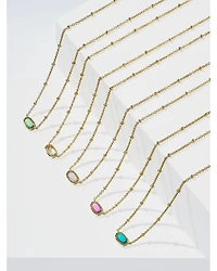 Mini Elisa Satellite Short Pendant Necklace, 15"-19"
