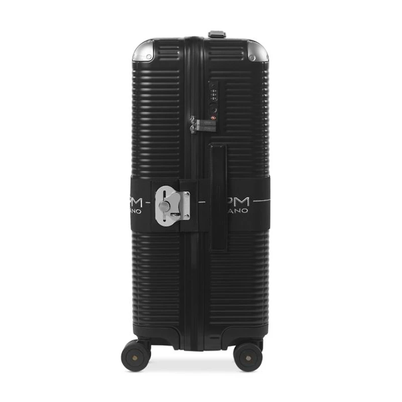 Bank Zip Deluxe Checked Suitcase
