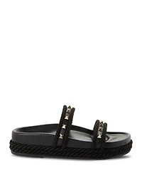 Women's Embellished Espadrille Slide Sandals