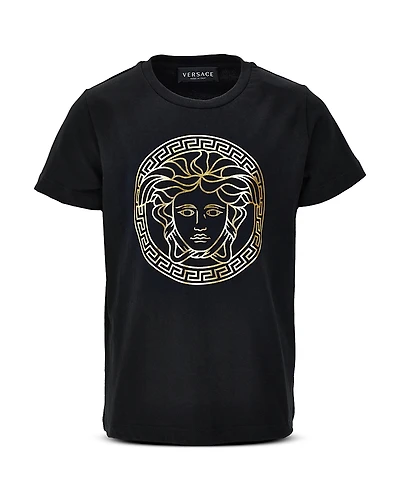 Versace Boys' Cotton Jersey Medusa Logo Tee - Little Kid