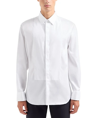Bib-Front Slim Fit Tuxedo Shirt
