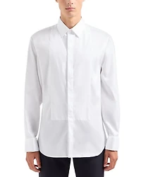 Bib-Front Slim Fit Tuxedo Shirt