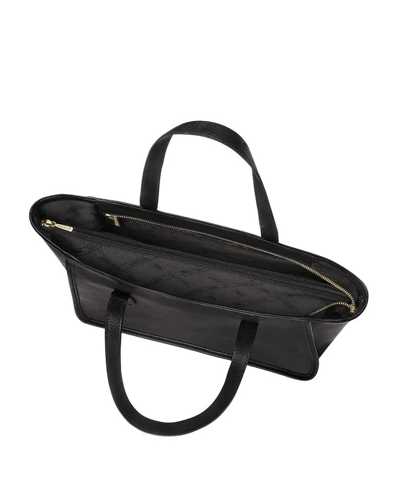 Le Foulonné Large Leather Shoulder Tote