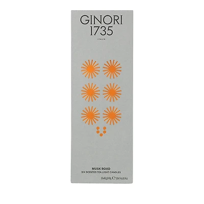 Ginori 1735 Lcdc Musk Road Scented Tealight Candles, Set of 6