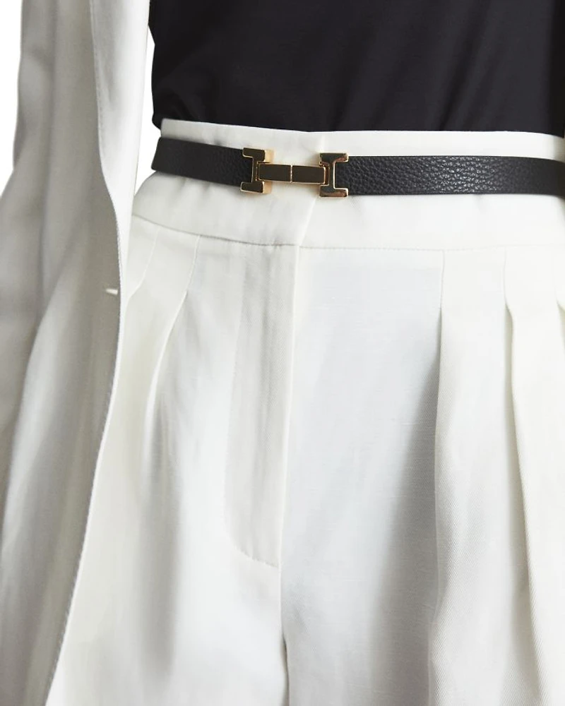 Women's Hayley Square Hinge Leather Belt